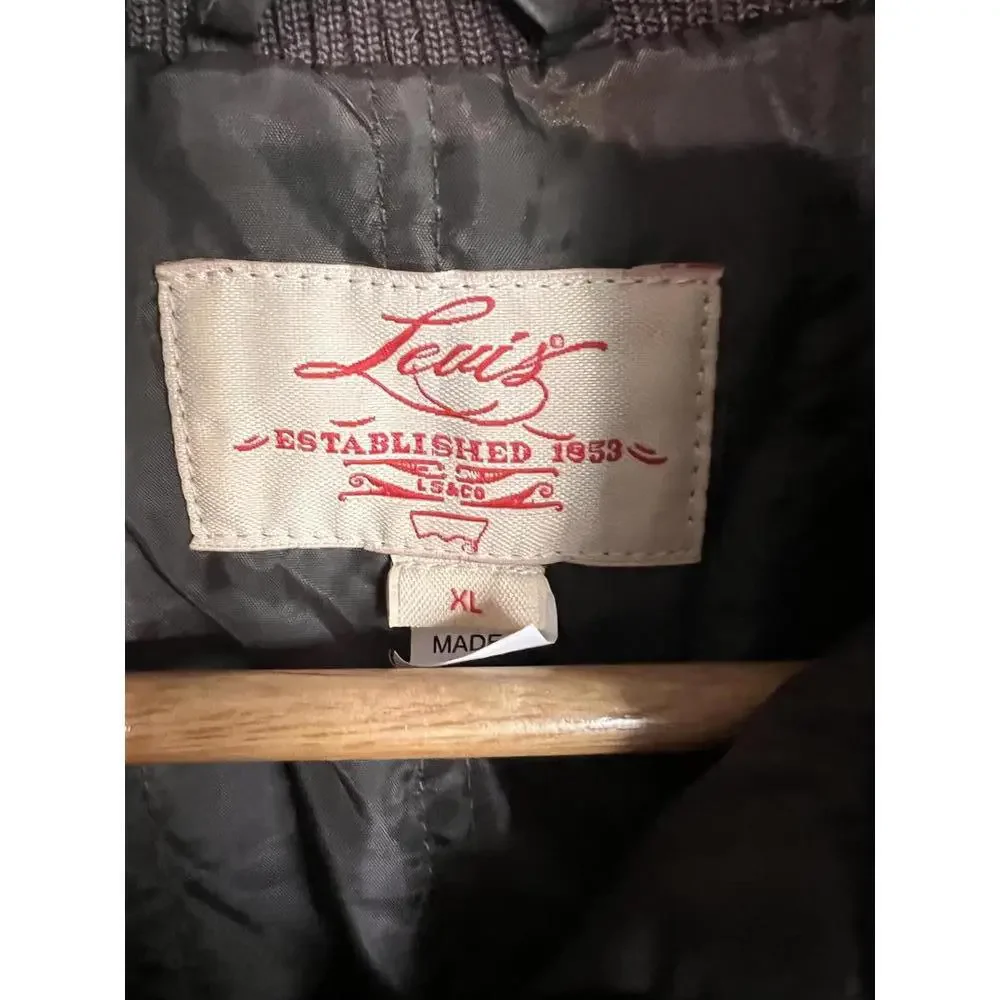 Levi's‎ Brown Quilted Bomber Jacket - XL